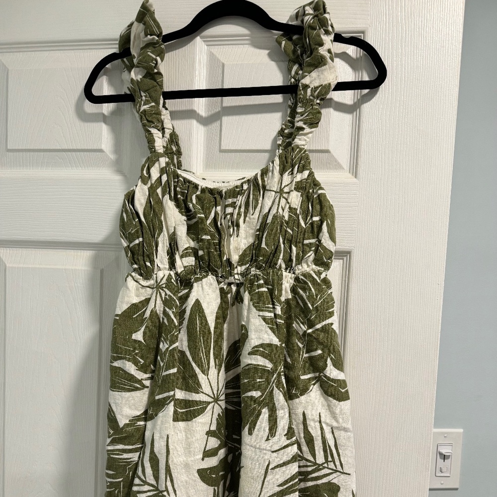 Abercrombie Puff Strap Babydoll Mini Dress